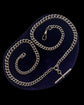 EDWARDIAN LONG LENGTH SILVER DOUBLE ALBERT CURB CHAIN