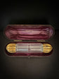 LARGE VICTORIAN DOUBLE ENDED SCENT BOTTLE WITH ORIGINAL CASE