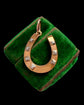 VICTORIAN 18CT GOLD MIXED METAL HORSESHOE PENDANT