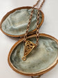 ANTIQUE 18CT GOLD BAIL WITH SNAKEY DESIGN