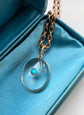 VICTORIAN ROCK CRYSTAL & TURQUOISE PENDANT