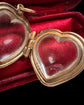 VICTORIAN HEART ROCK CRYSTAL LOCKET