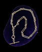 VICTORIAN CHUNKY SILVER PAPERCLIP CHAIN WITH REMOVABLE T-BAR