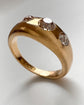 VICTORIAN 18CT GOLD THREE STONE DIAMOND RING
