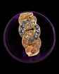 ANTIQUE DIAMOND & SAPPHIRE 18CT GOLD CHAIN RING