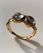 EARLY VICTORIAN DOUBLE HEART & HAND FEDE RING