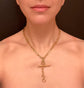 VICTORIAN 15CT GOLD PAPERCLIP LINK ALBERT CHAIN