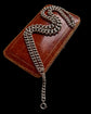 ANTIQUE LONG SILVER CURB CHAIN WITH EXTENDER