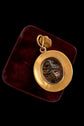VICTORIAN SCARAB BEETLE & 15CT GOLD PENDANT
