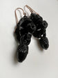 VICTORIAN WHITBY JET ACORN EARRINGS