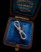 VICTORIAN 15CT WHITE GOLD DOUBLE DOG CLIP