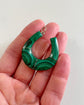 VICTORIAN MALACHITE HORSESHOE PENDANT