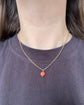19TH CENTURY MINI CORAL HEART PENDANT