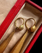 GEORGIAN HIGH CARAT GOLD TORPEDO EARRINGS