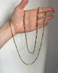EARLY 19TH CENTURY 18CT GOLD & SWISS ENAMEL CHAIN