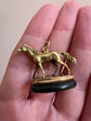 19TH CENTURY FINELY MODELLED HORSE FOB PENDANT