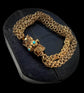 GEORGIAN 15CT BRACELET WIRH AN EXCEPTIONAL TURQUOISE SET CLASP