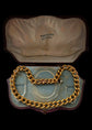 VICTORIAN 18CT GOLD OPEN CURB CHAIN NECKLACE