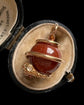 VICTORIAN 15CT GOLD COILED SNAKE & GOLDSTONE SPHERE PENDANT