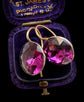 VICTORIAN PURPLE PASTE EARRINGS