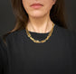 FRENCH 18CT GOLD FANCY LINK SAUTOIR GAURD CHAIN