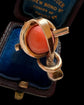 VICTORIAN CORAL & 9CT GOLD SNAKE PENDANT