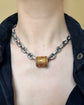 19TH CENTURY 18CT GOLD SLIDER PENDANT