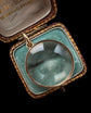 CHUNKY VICTORIAN CRYSTAL & 18CT GOLD LOCKET