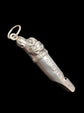 VICTORIAN SILVER DOGS HEAD WHISTLE PENDANT