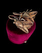ANTIQUE SILVER GILT FLY EARRINGS