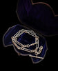 ANTIQUE SILVER PAPERCLIP ALBERT CHAIN