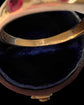 ANTIQUE DIAMOND & RUBY FLUSH SET 18CT GOLD RING