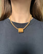 19TH CENTURY 18CT GOLD SLIDER PENDANT