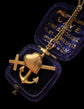ANTIQUE LOVE FAITH CHARITY 18CT GOLD PENDANT