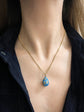 19TH CENTURY DIAMOND & BLUE ENAMEL EGG PENDANT