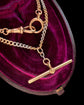 ANTIQUE BI-COLOUR 18CT GOLD & PLATINUM CURB ALBERT CHAIN