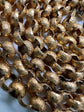 GEORGIAN HIGH CARAT GOLD STAR LINK CHAIN
