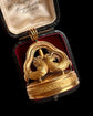 EARLY 19TH CENTURY 18CT GOLD COCKEREL MUSICAL SEAL PENDANT
