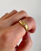 ANTIQUE THREE STONE DIAMOND & 18CT GOLD RING