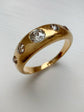 VICTORIAN FIVE STONE DIAMOND FLUSH SET RING