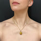 VICTORIAN 18CT GOLD & DIAMOND ORB PENDANT