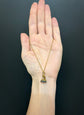EARLY 19TH CENTURY 18CT GOLD & LAPIS DOG FOB PENDANT