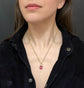 GEORGIAN PINK PASTE DROP PENDANT