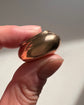 ANTIQUE LARGE PUFFY GOLD HEART PENDANT ‘TOUJOURS PRÉSENTE, TOUJOURS CHÈRE’