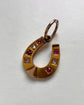 VICTORIAN DIAMOND & RUBY 15CT GOLD HORSESHOE PENDANT