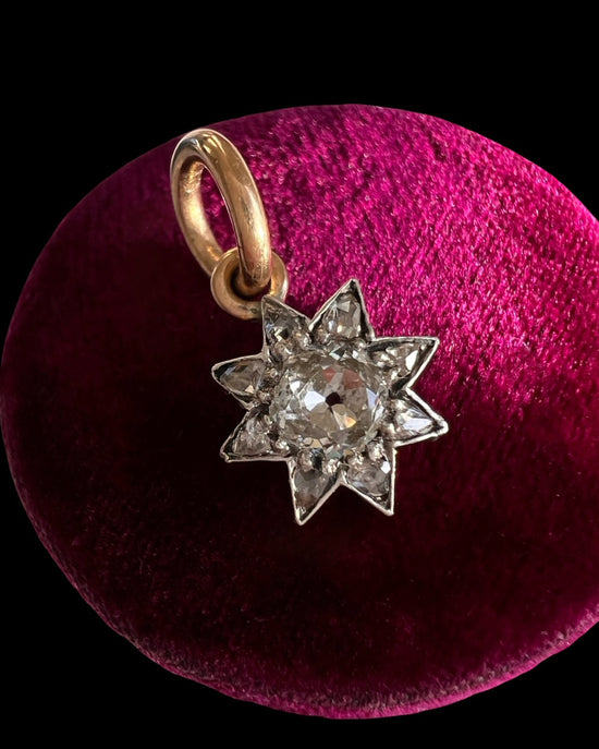 VICTORIAN DIAMOND STAR PENDANT