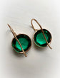 GEORGIAN GREEN PASTE EARRINGS
