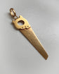 VINTAGE 18CT GOLD SAW PENDANT