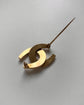 VICTORIAN 15CT GOLD DOUBLE HORSESHOE BROOCH