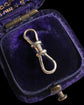 IMMACULATE VICTORIAN 15CT WHITE GOLD DOUBLE DOG CLIP